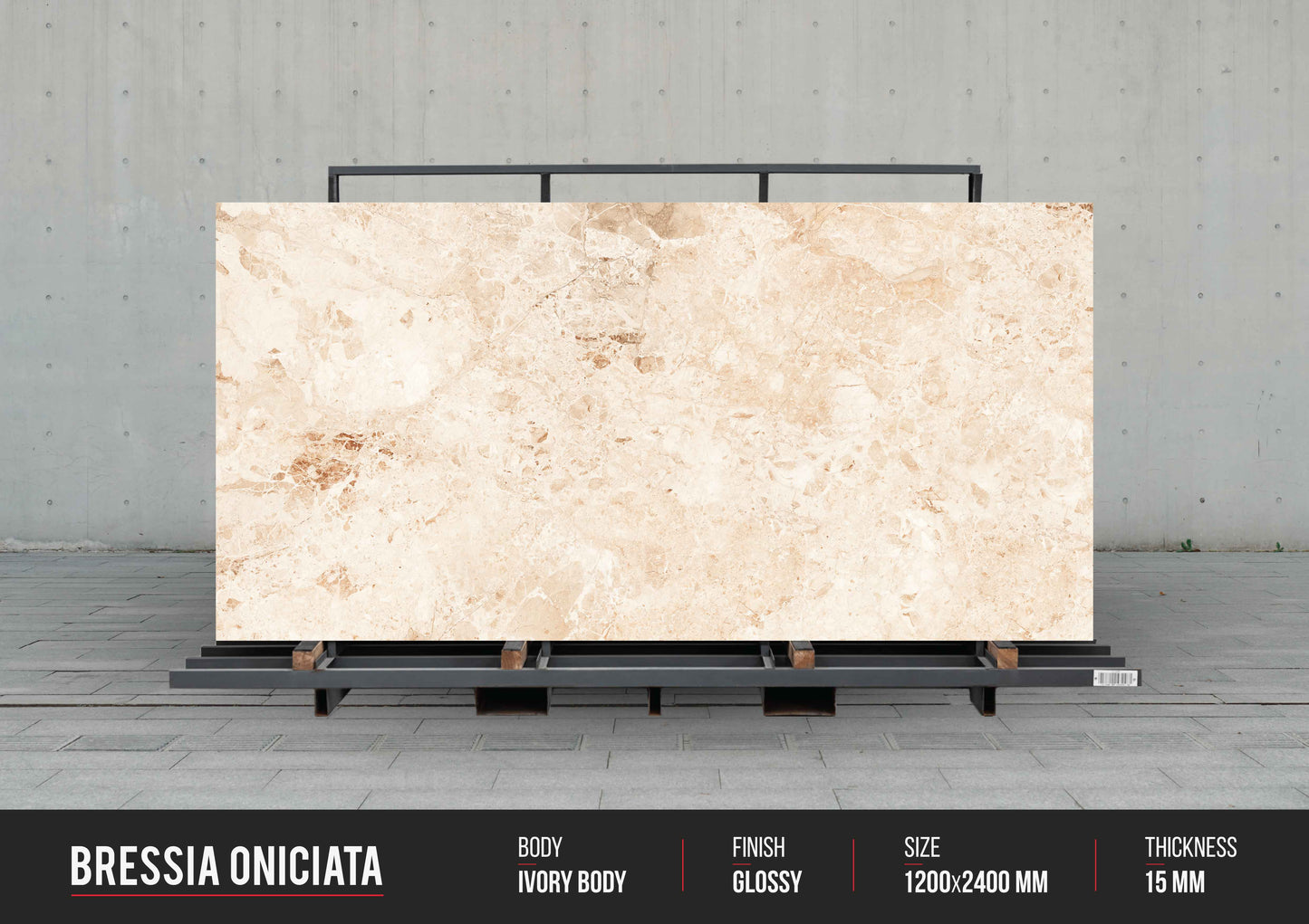 Bressia Oniciata (15mm) Large Format Ceramic Slab