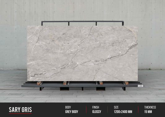 Sary Gris (15mm) Large Format Ceramic Slab