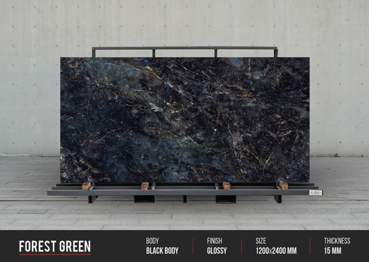 Forest Green (15mm) Large Format Ceramic Slab