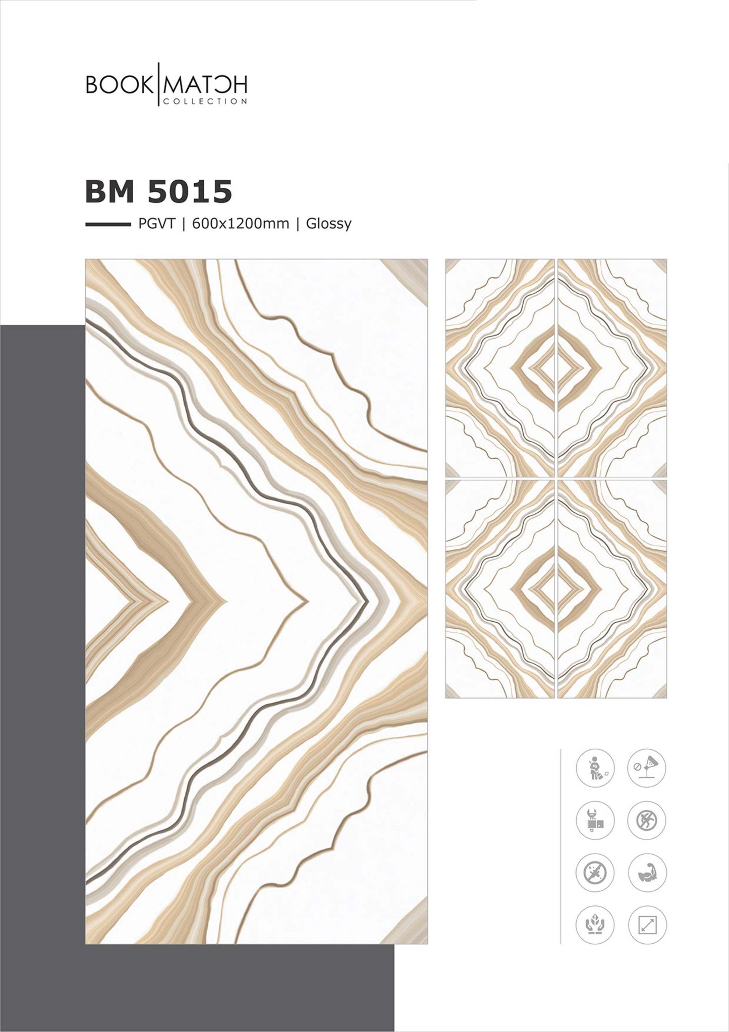 BM 5015 Glazed Vitrified Tiles