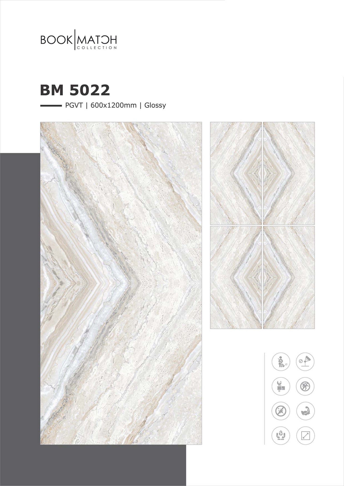 BM 5022 Glazed Vitrified Tiles