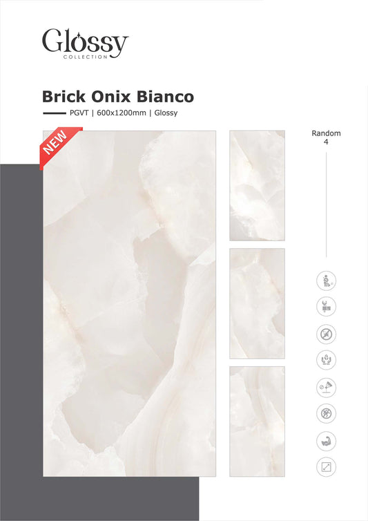 Brick Onix Bianco (9mm) Large Format Ceramic Slab