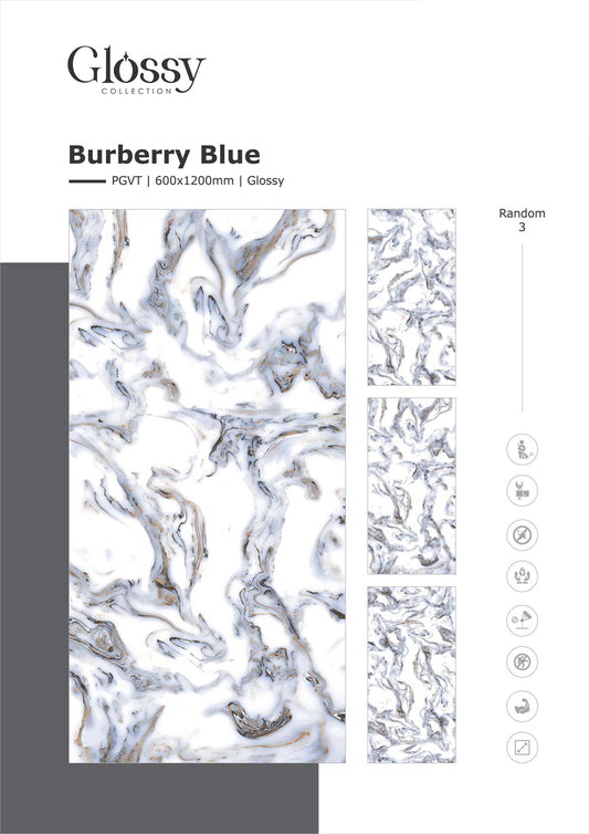 Burberry Blue (9mm) Large Format Ceramic Slab