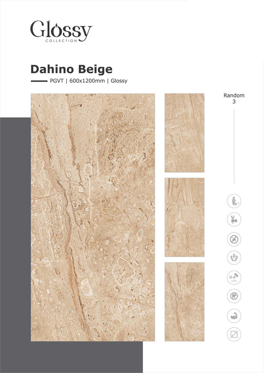 Dahino Beige (9mm) Large Format Ceramic Slab