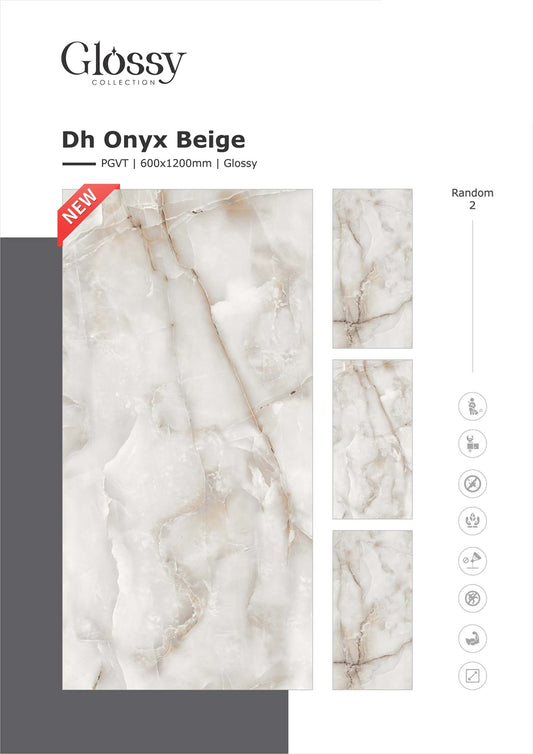 Dh Onyx Beige (9mm) Large Format Ceramic Slab