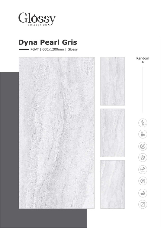 Dyna Pearl Gris (9mm) Large Format Ceramic Slab