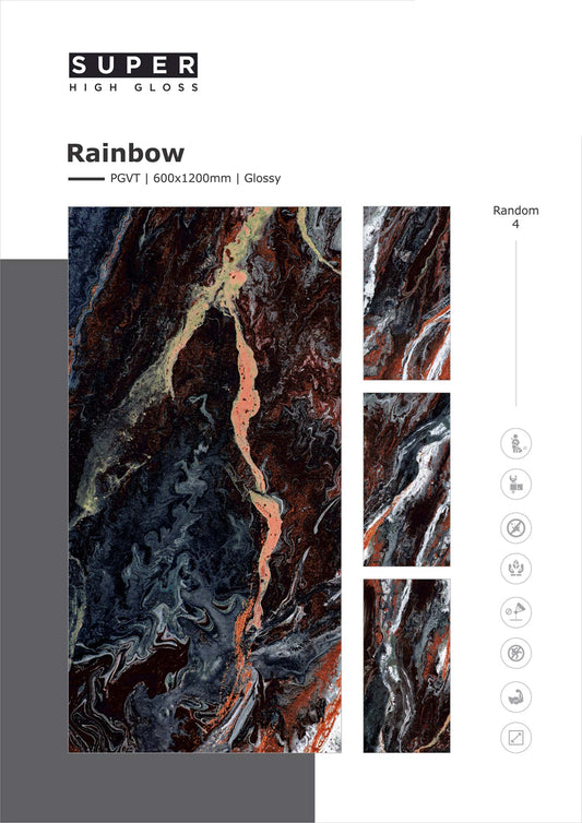 Rainbow Glazed Vitrified Tiles